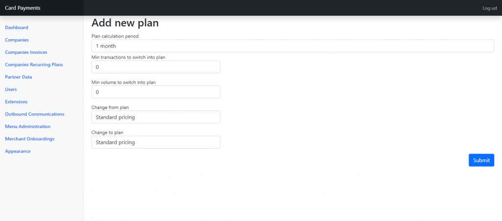 Add new Dynamic Pricing Plan