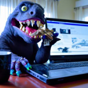 Monster eating GDPR Data